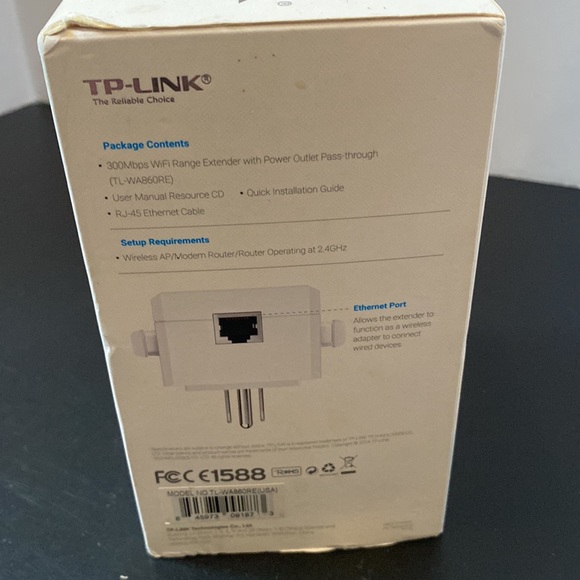 TP-Link Wi-Fi extender N300 extend Wi-Fi save a power outlet new open box - Picture 4 of 11